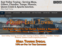 Tablet Screenshot of deserteagletowing.com